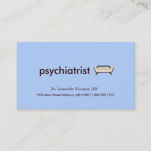 Cartes de visite de psychiatre