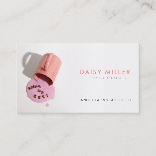 Cartes de visite de psychologue Slogans (Devant)