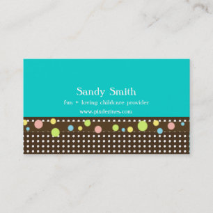 cartes de visite de puériculture