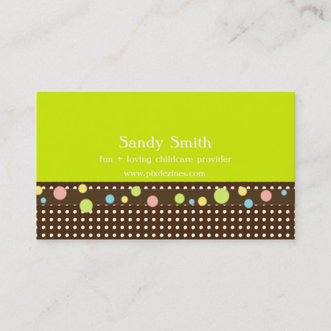 cartes de visite de puériculture (Devant)