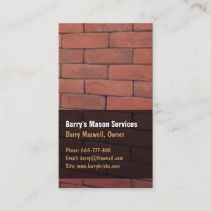 Cartes de visite de Red Brick Mason