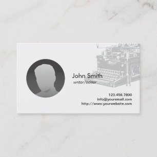 Cartes de visite de rédacteur de photo personnalis