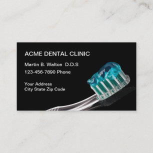 Cartes de visite de rendez-vous des patients denti