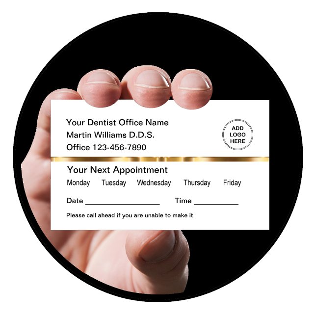 Cartes de visite de rendez-vous Médicales classiqu (Créateur téléchargé)