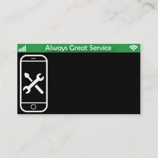 Cartes de visite de réparation de téléphone