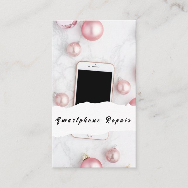 Cartes de visite de réparation de téléphone portab (Devant)
