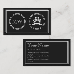 Cartes de visite de réparation de vélo "de film