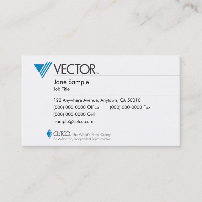 Cartes de visite de représentant et de directeur (Devant)