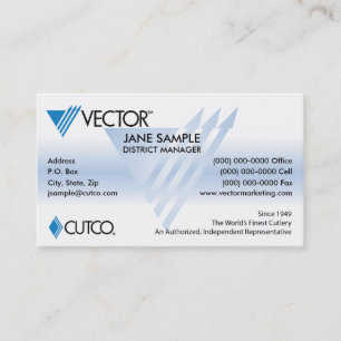 Cartes de visite de représentant et de directeur