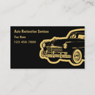Cartes de visite de restauration automatique