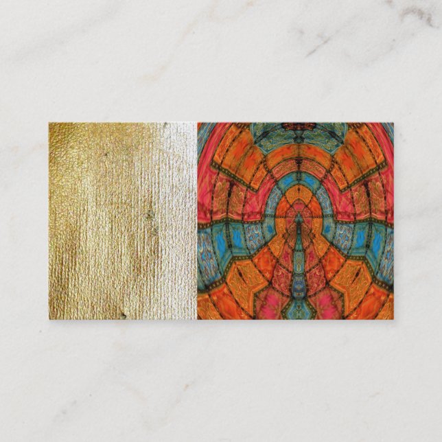 Cartes de visite de roue de médecine de zodiaque (Devant)