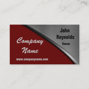 Cartes de visite de rouge de courbe de regard en