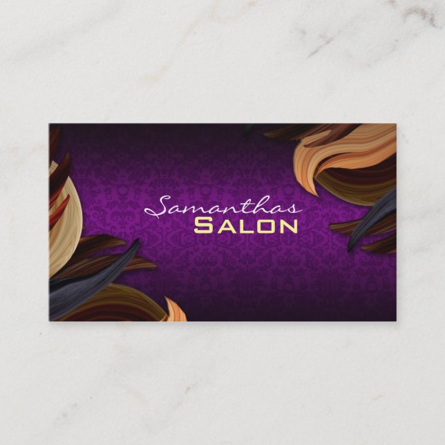 Cartes de visite de salon de coiffure (Devant)