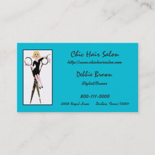 Cartes de visite de salon de coiffure avec DIVAtud