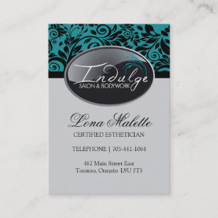 Cartes de visite de salon et de spa