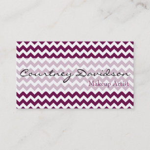 Cartes de visite de Sangria Purple Chevron