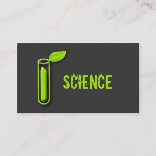 Cartes de visite de scientifique de cool de (Devant)