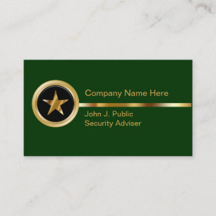 Cartes de visite de sécurité