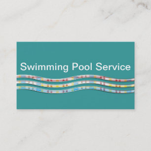 Cartes de visite de service de piscine