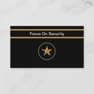Cartes de visite de service de sécurité élégantes