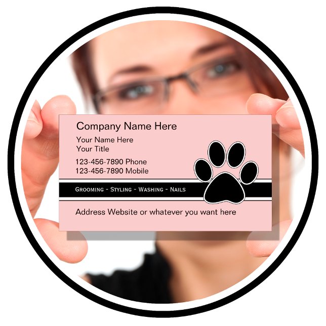 Cartes de visite de service pour animaux (Créateur téléchargé)