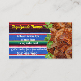 Cartes de visite de service Taco