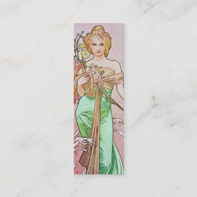 Cartes de visite de signet de ressort de Nouveau (Devant)