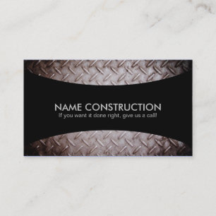 Cartes de visite de slogans de construction