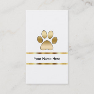 Cartes de visite de soin des animaux familiers