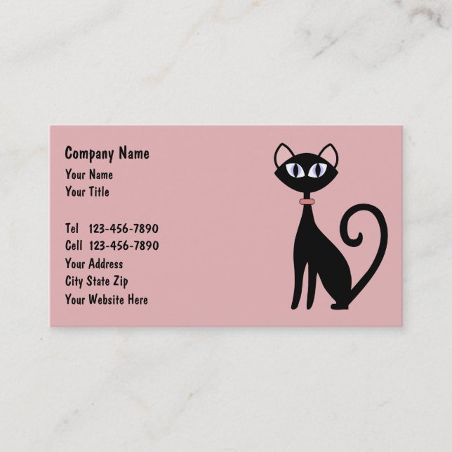 Cartes de visite de soin des animaux familiers (Devant)