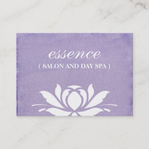 Cartes de visite de spa de salon et de jour