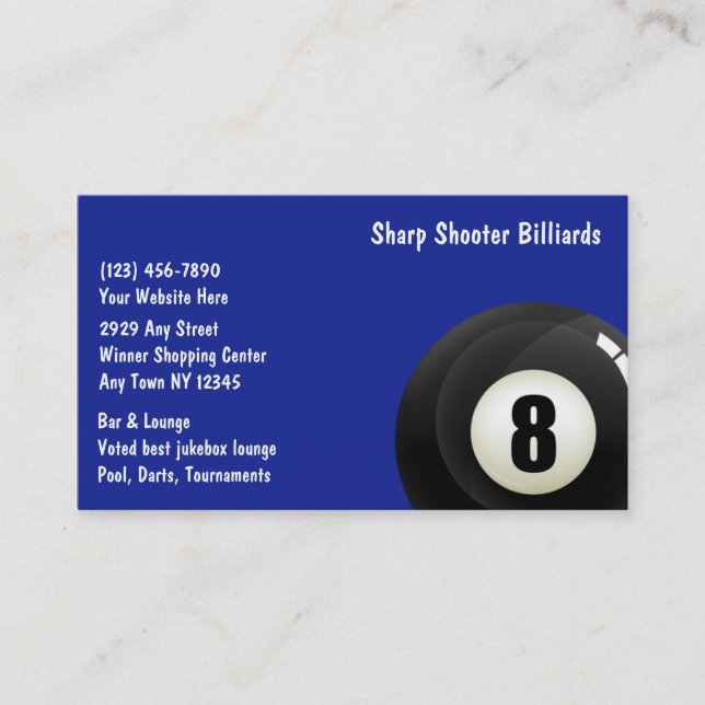 Cartes de visite de sports (Devant)