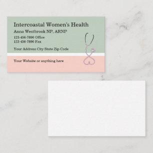 Cartes de visite de stéthoscope Médicale pour la