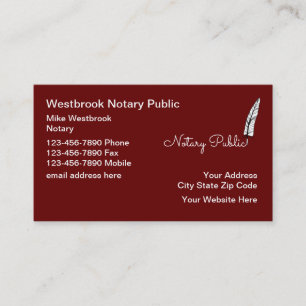 Cartes de visite de stylo en plume classique