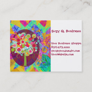 Cartes de visite de sucreries de Lollipop Whimsica
