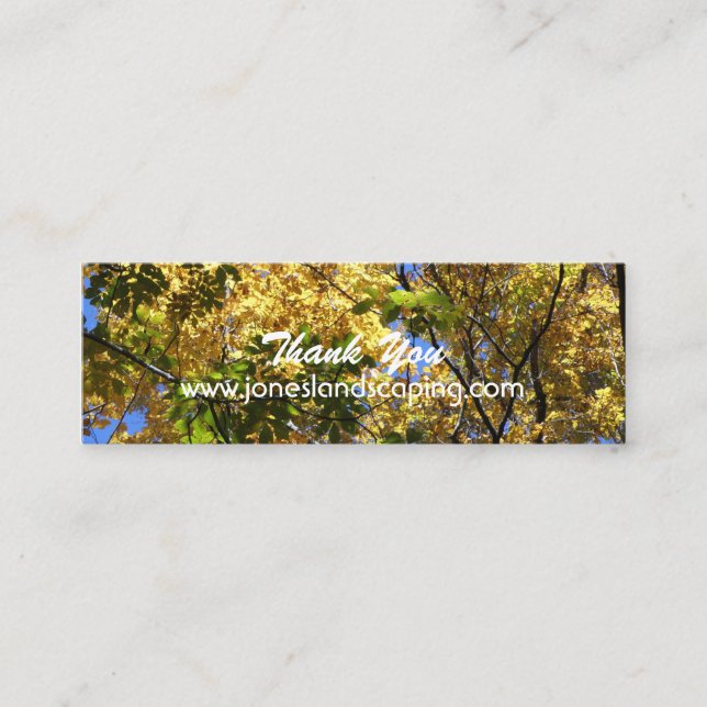 Cartes de visite de sylviculture (Devant)