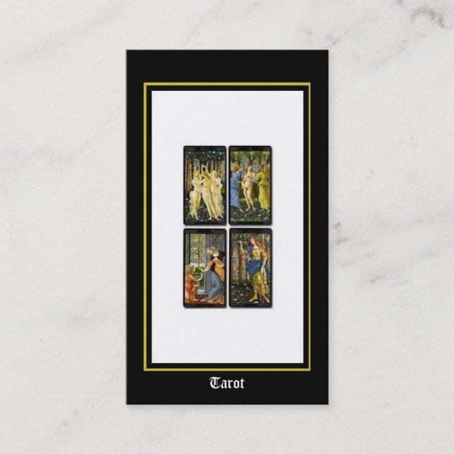 Cartes de visite de tarot (Devant)