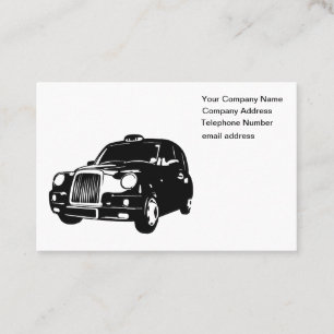Cartes de visite de taxi