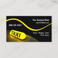Cartes de visite de taxi modernes