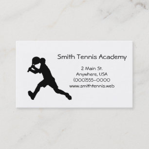 Cartes de visite de tennis