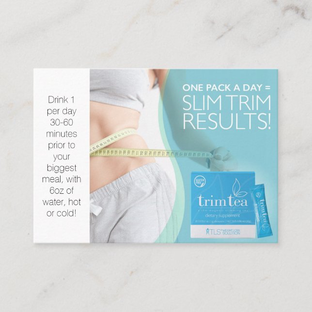 CARTES DE VISITE DE THÉ D'ÉQUILIBRE DE TLS (Devant)