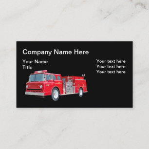 Cartes de visite de thème du moteur de tir rétro