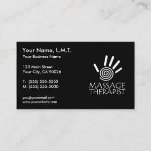 Cartes de visite de thérapie de massage