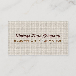 Cartes de visite de toile vintages de tissu