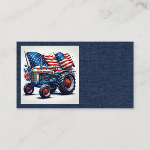 Cartes de visite de tracteurs patriotiques