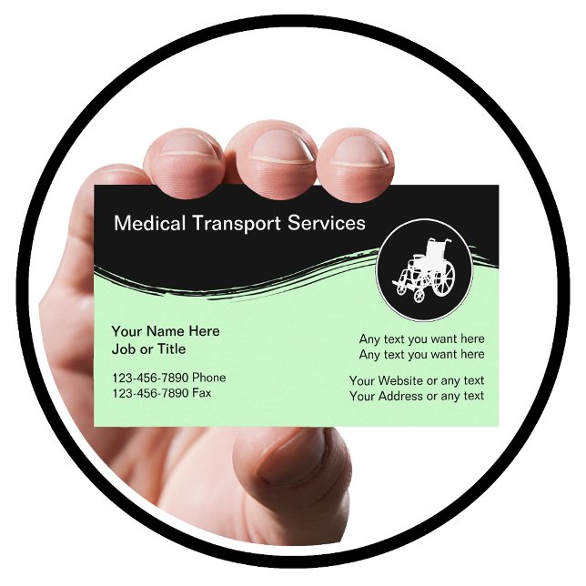 Cartes de visite de transport Médicale (Créateur téléchargé)
