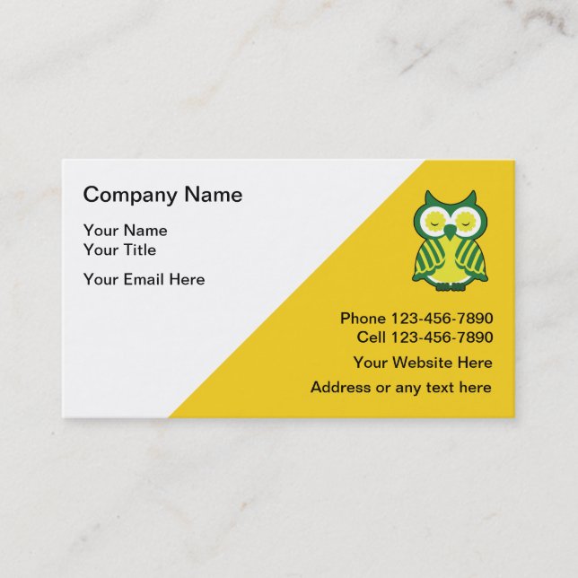 Cartes de visite de tuteur de professeur (Devant)