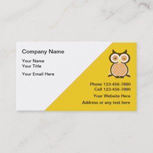 Cartes de visite de tuteur de professeur