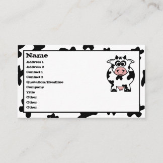 Cartes de visite de vache