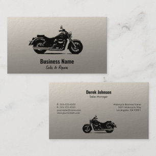 Cartes de visite de vente et de service de moto
